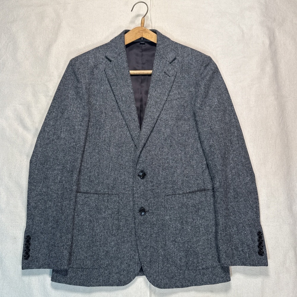 J.Crew Ludlow Blazer Mens 34S Gray Moon British Wool Slim Sport Coat Jacket